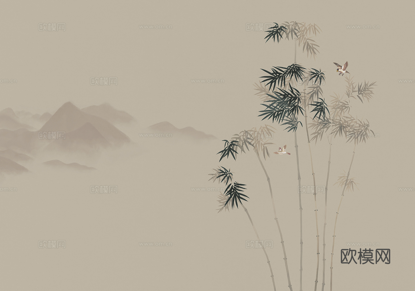 新中式竹子壁纸