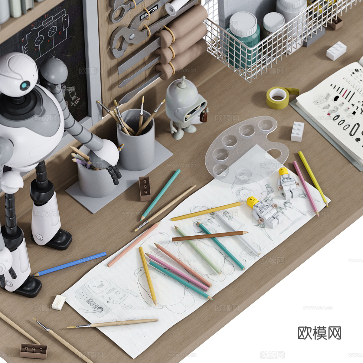 现代儿童饰品3d模型