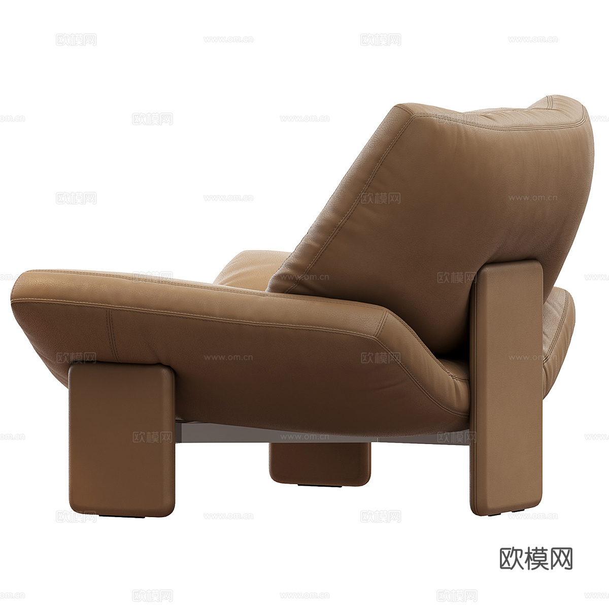 现代意式 Emmi 扶手椅3d模型