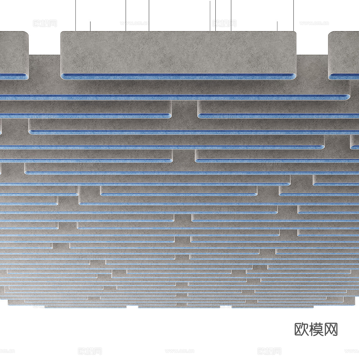 现代 Warp 降噪吊顶隔音板3d模型