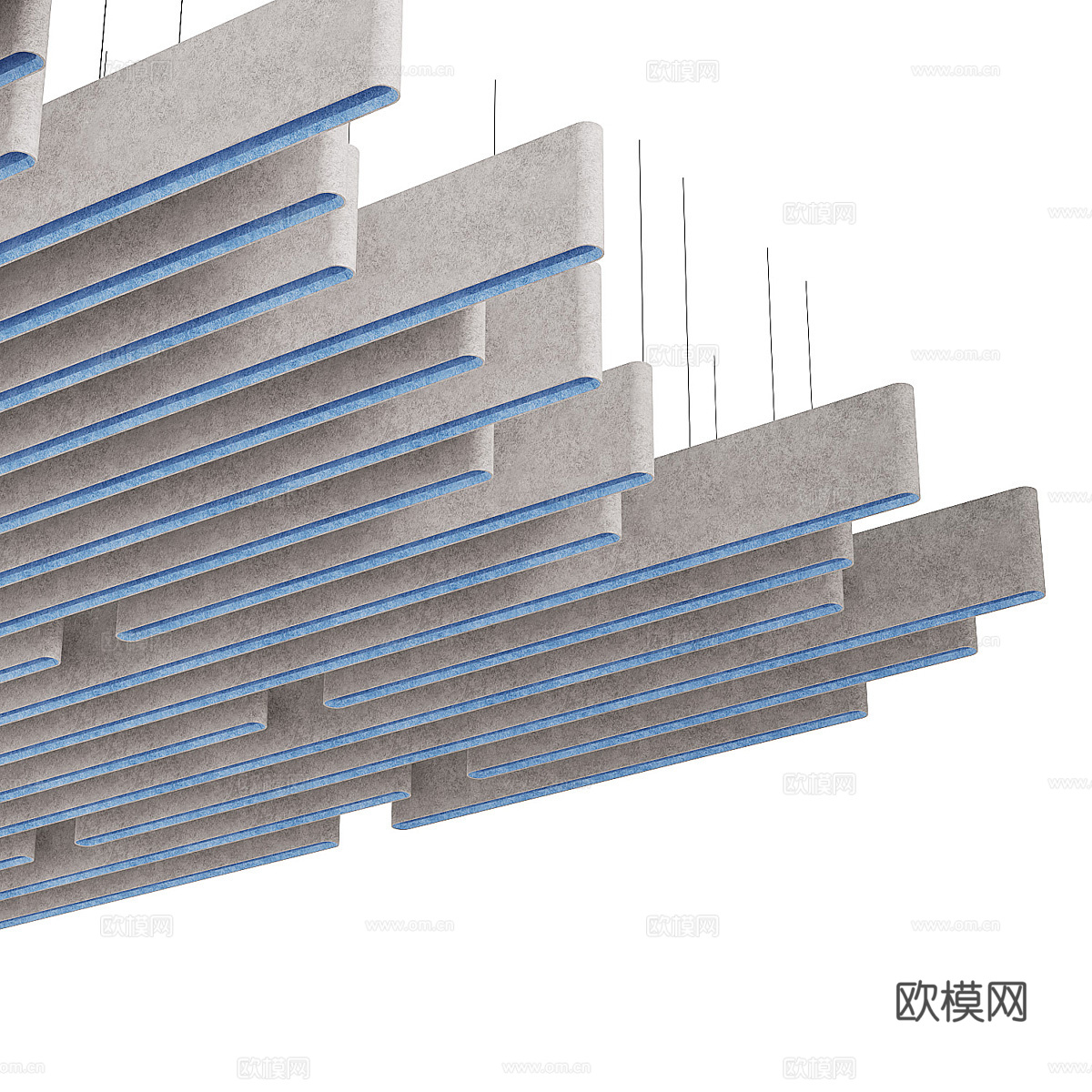 现代 Warp 降噪吊顶隔音板3d模型