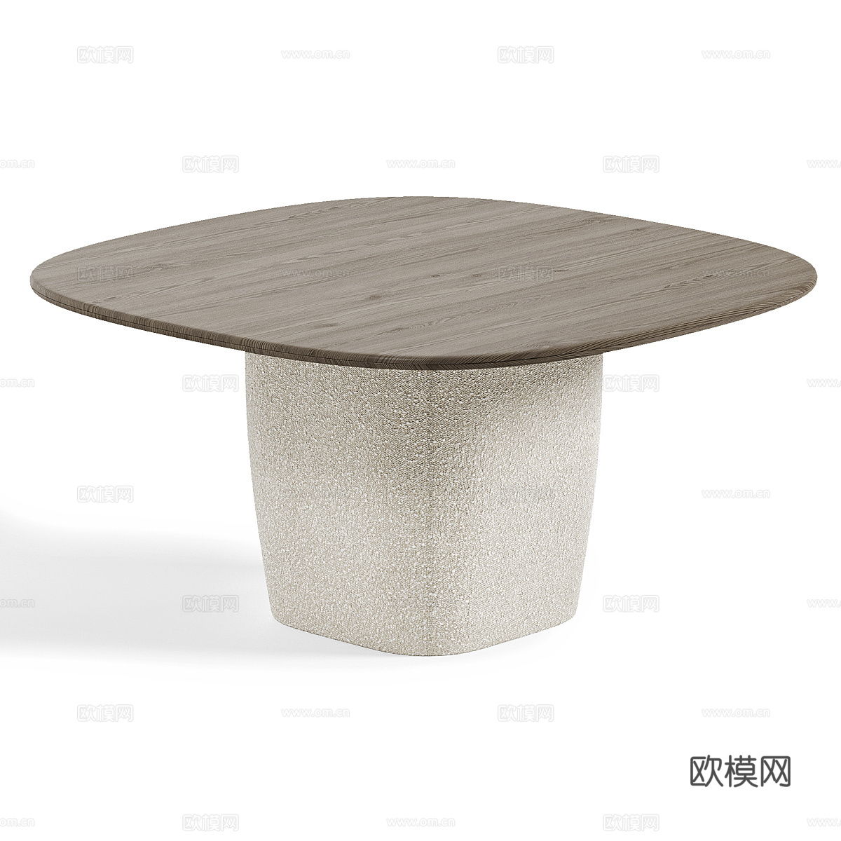 新中式侘寂餐桌椅3d模型