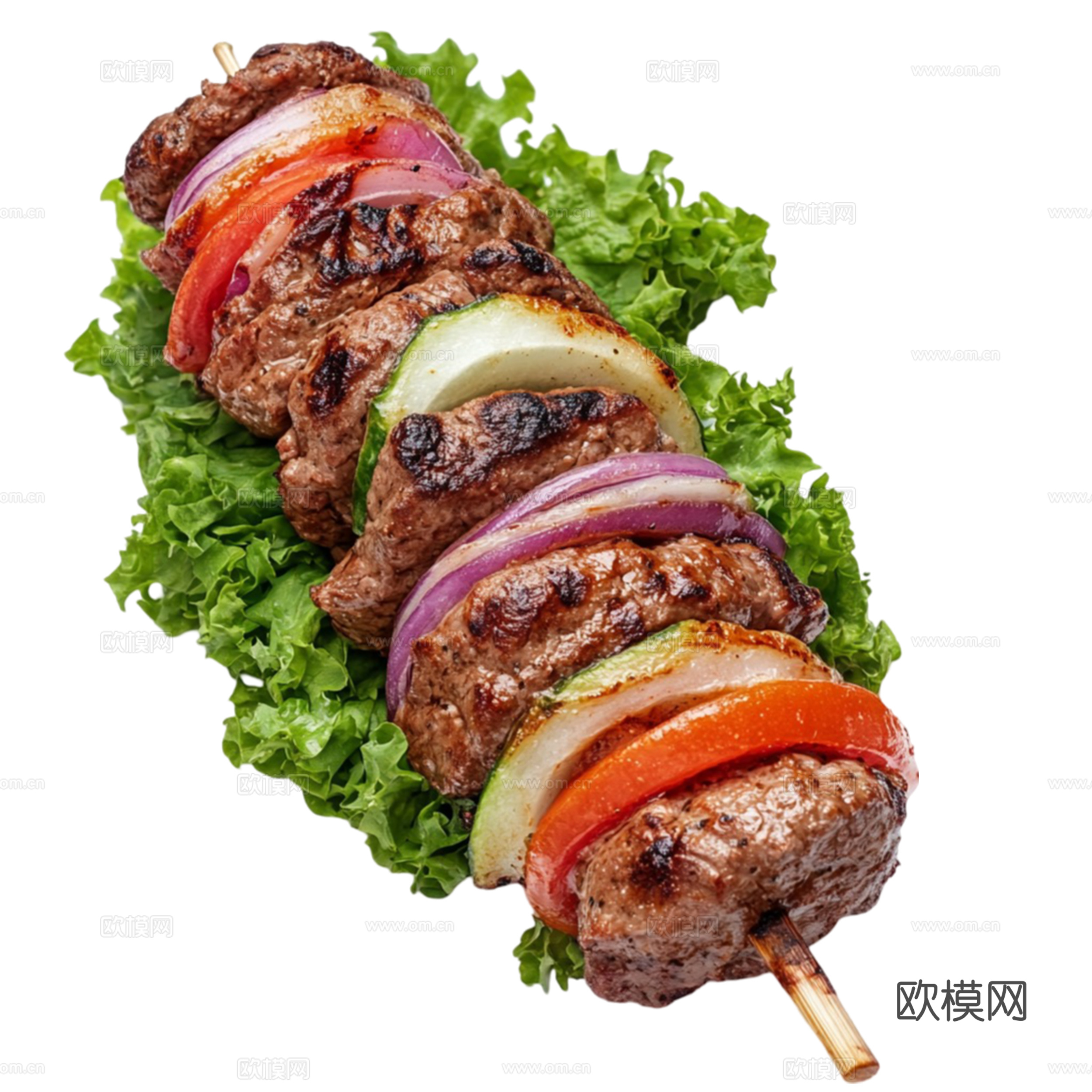 免抠烤串 烤肉串 烤虾 烧烤串 烤羊肉 烤牛肉串