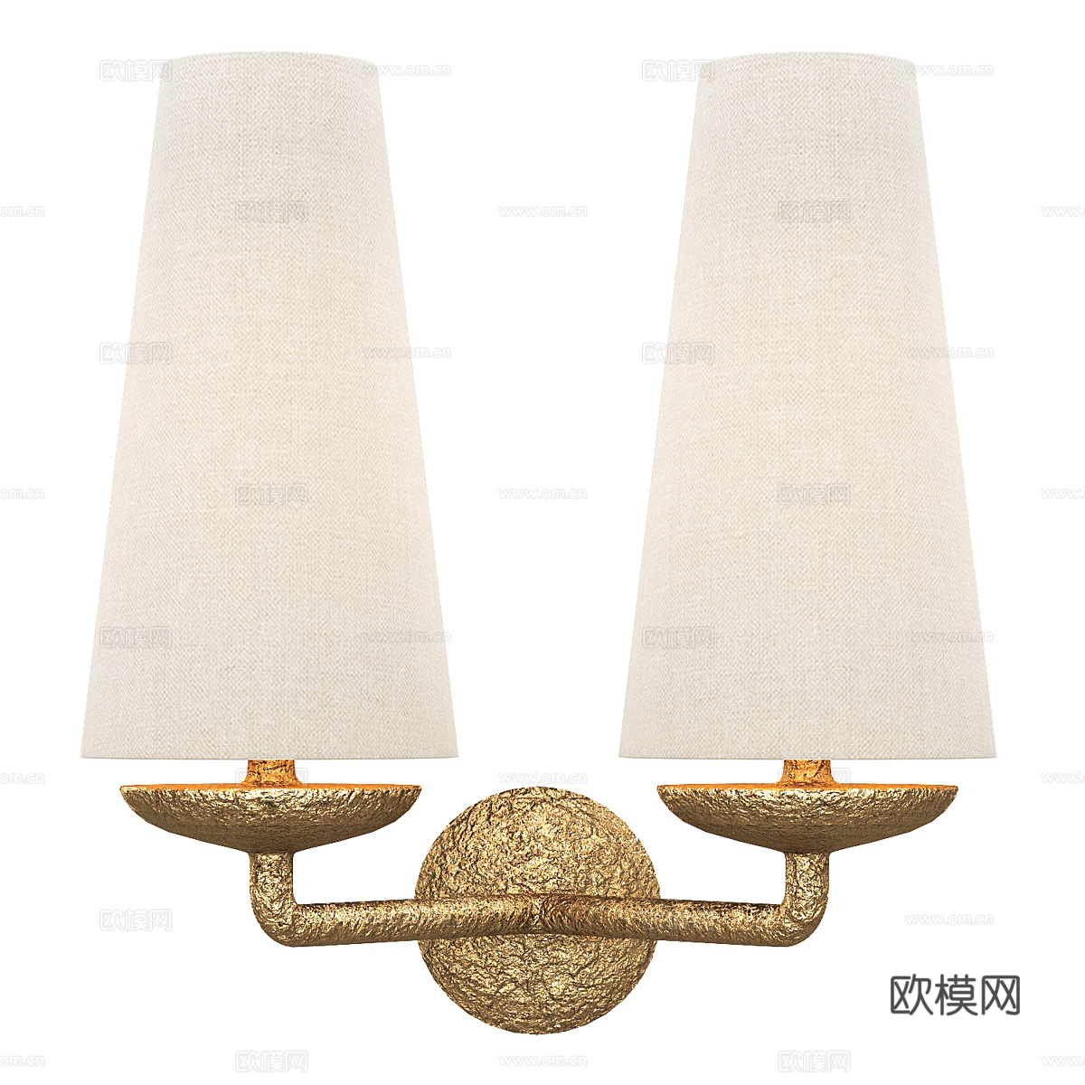 新中式轻奢装饰壁灯3d模型