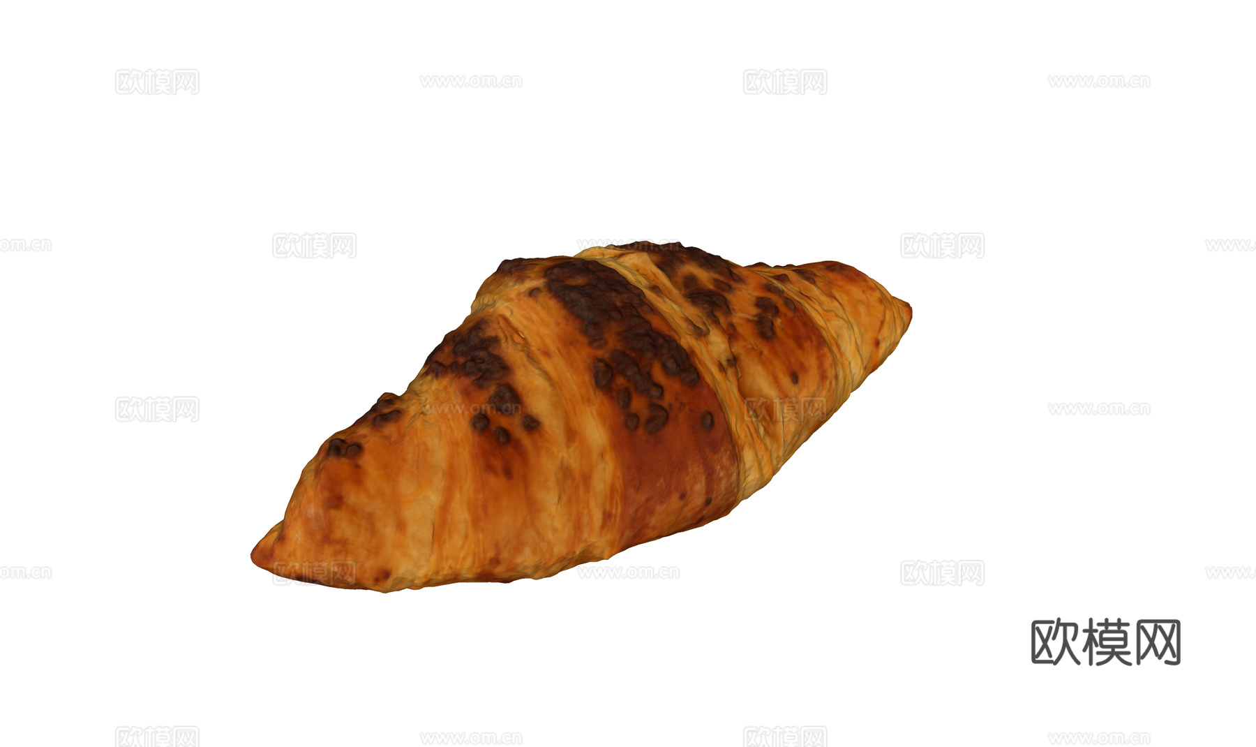 食物饮料 牛角包 可颂 蛋糕su模型