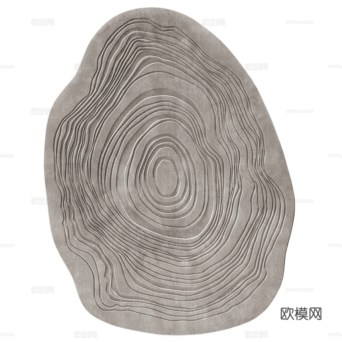 现代奶油风 Benuta 布艺地毯3d模型