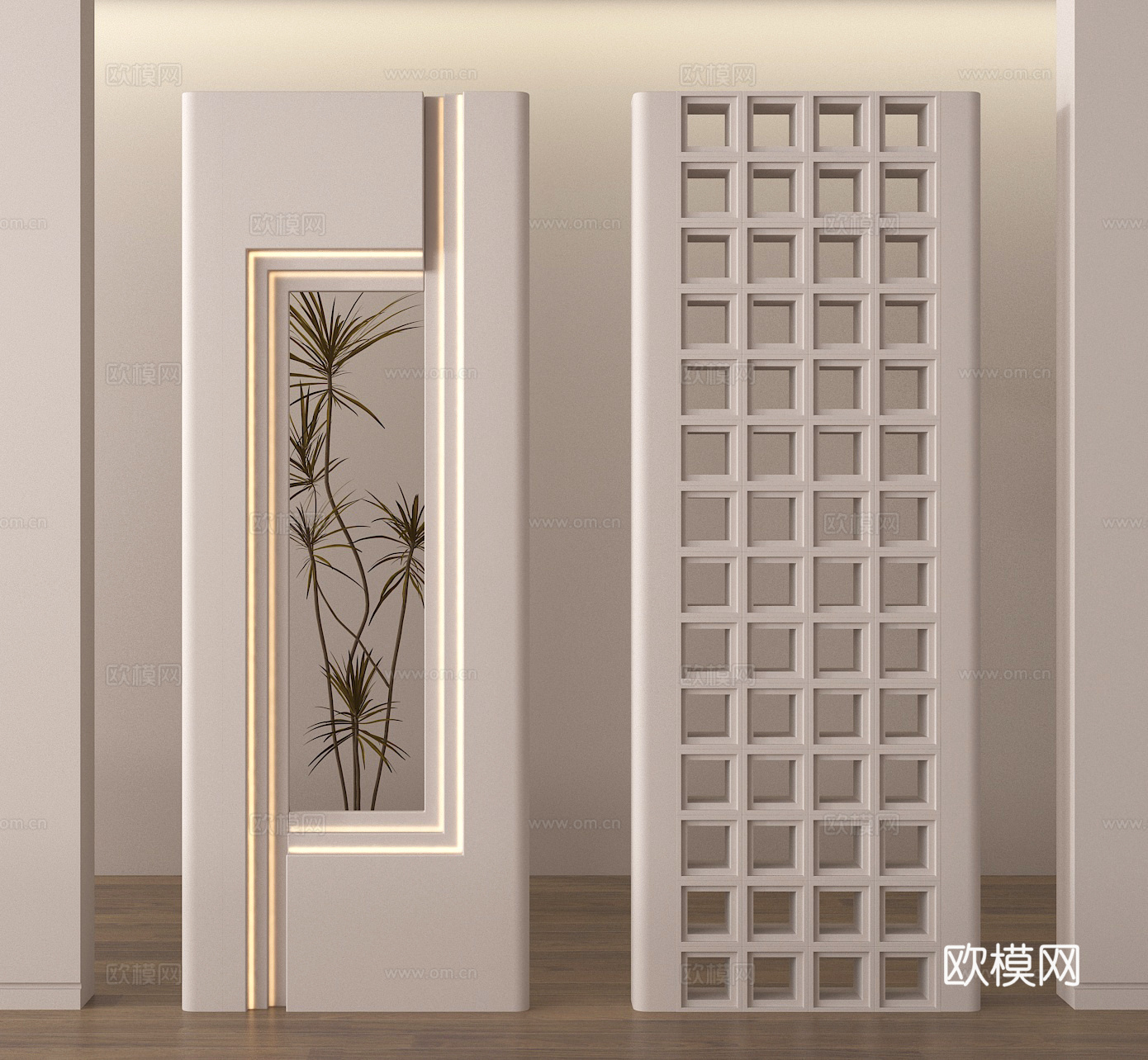 玄关屏风 隔断3d模型