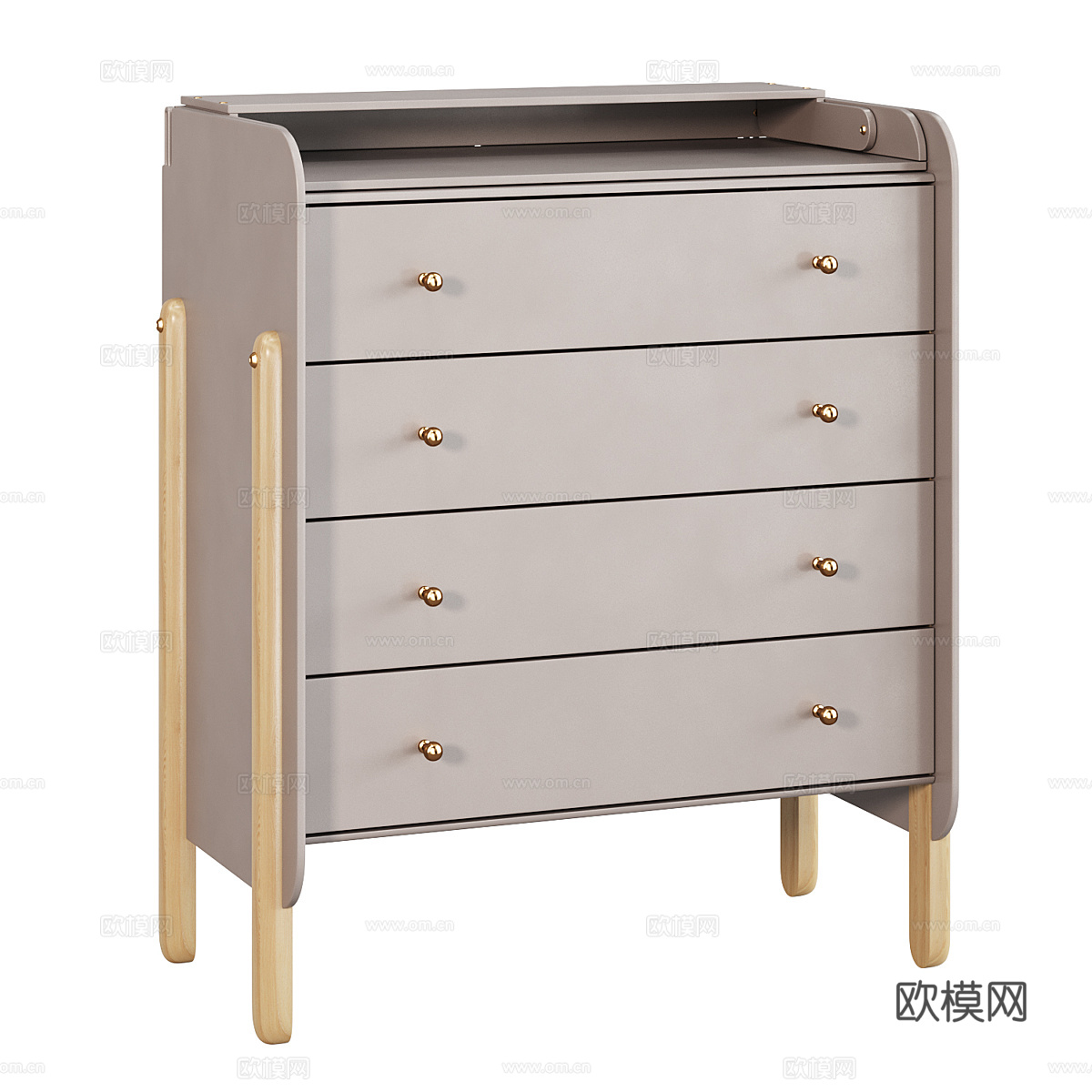 现代北欧婴儿床 摇篮3d模型