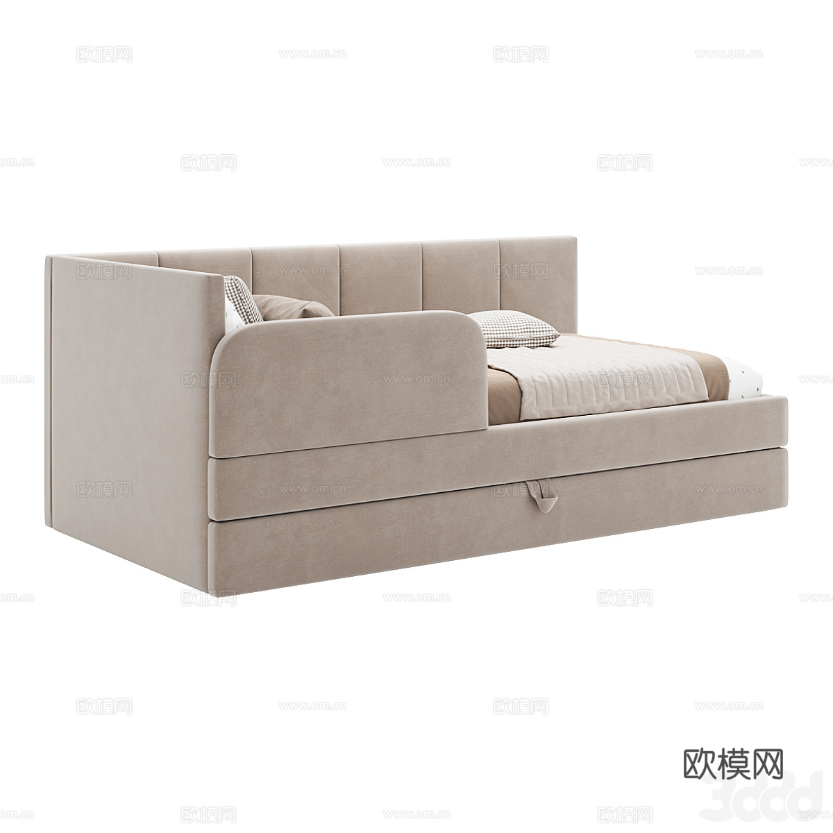 新中式儿童沙发床3d模型