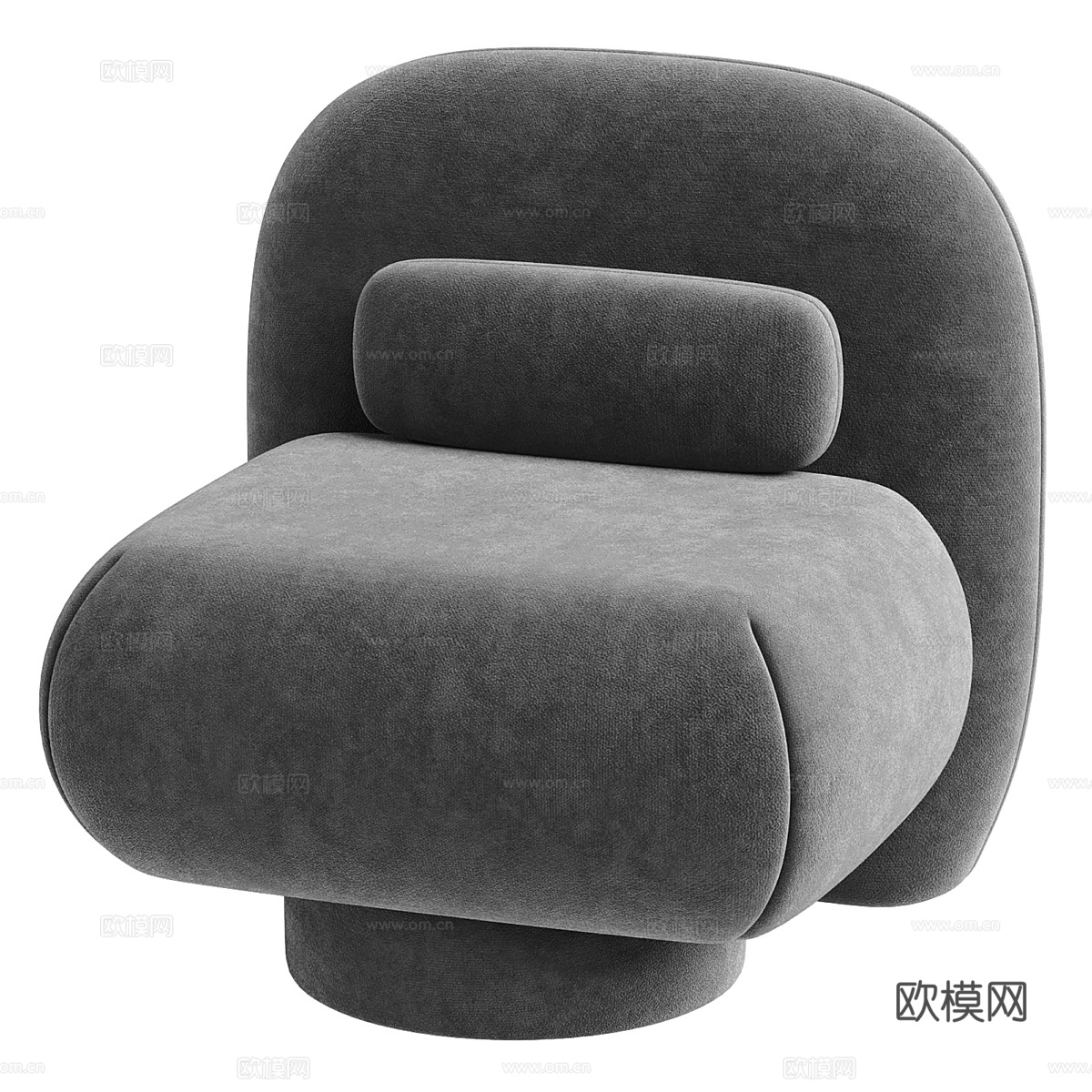 现代意式极简 Coto 休闲椅3d模型