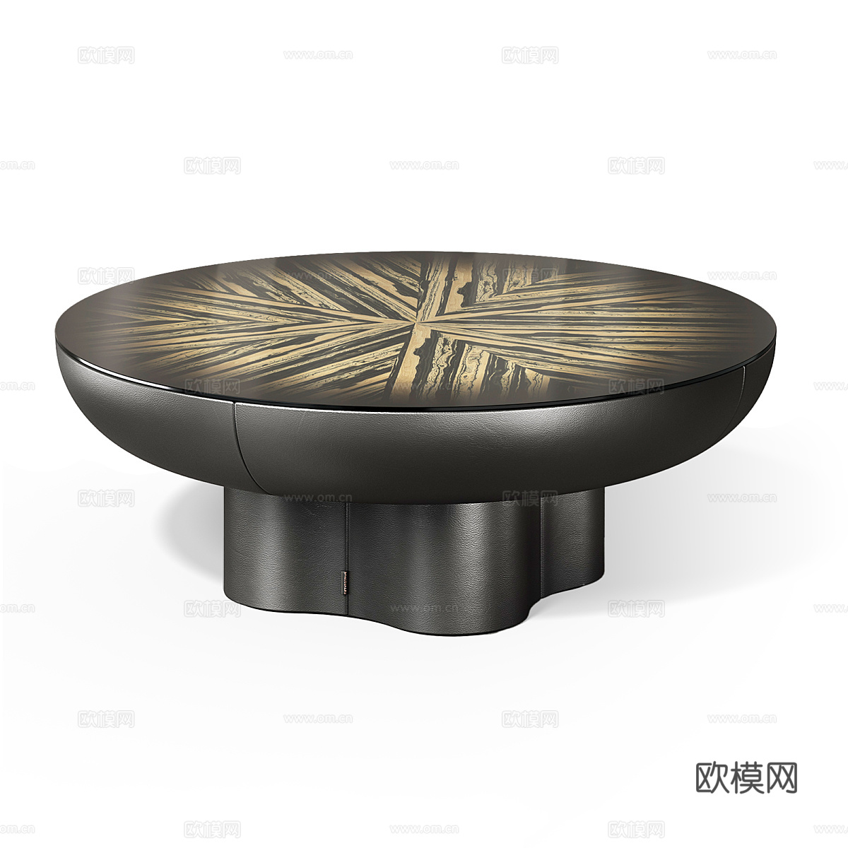 现代茶几  圆茶几3d模型