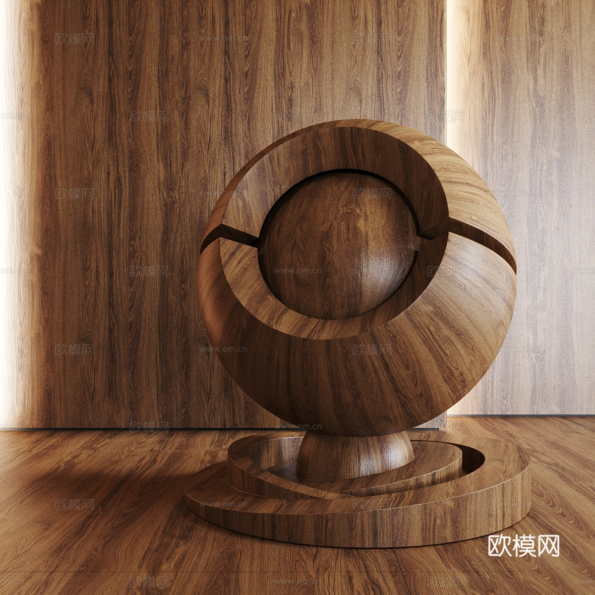 木纹 木饰面3d模型