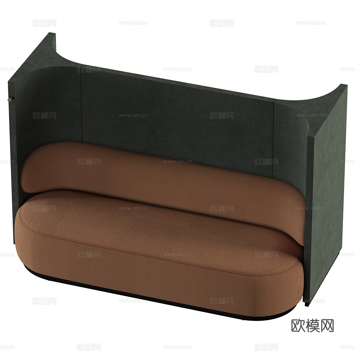 现代双人沙发 布艺沙发3d模型