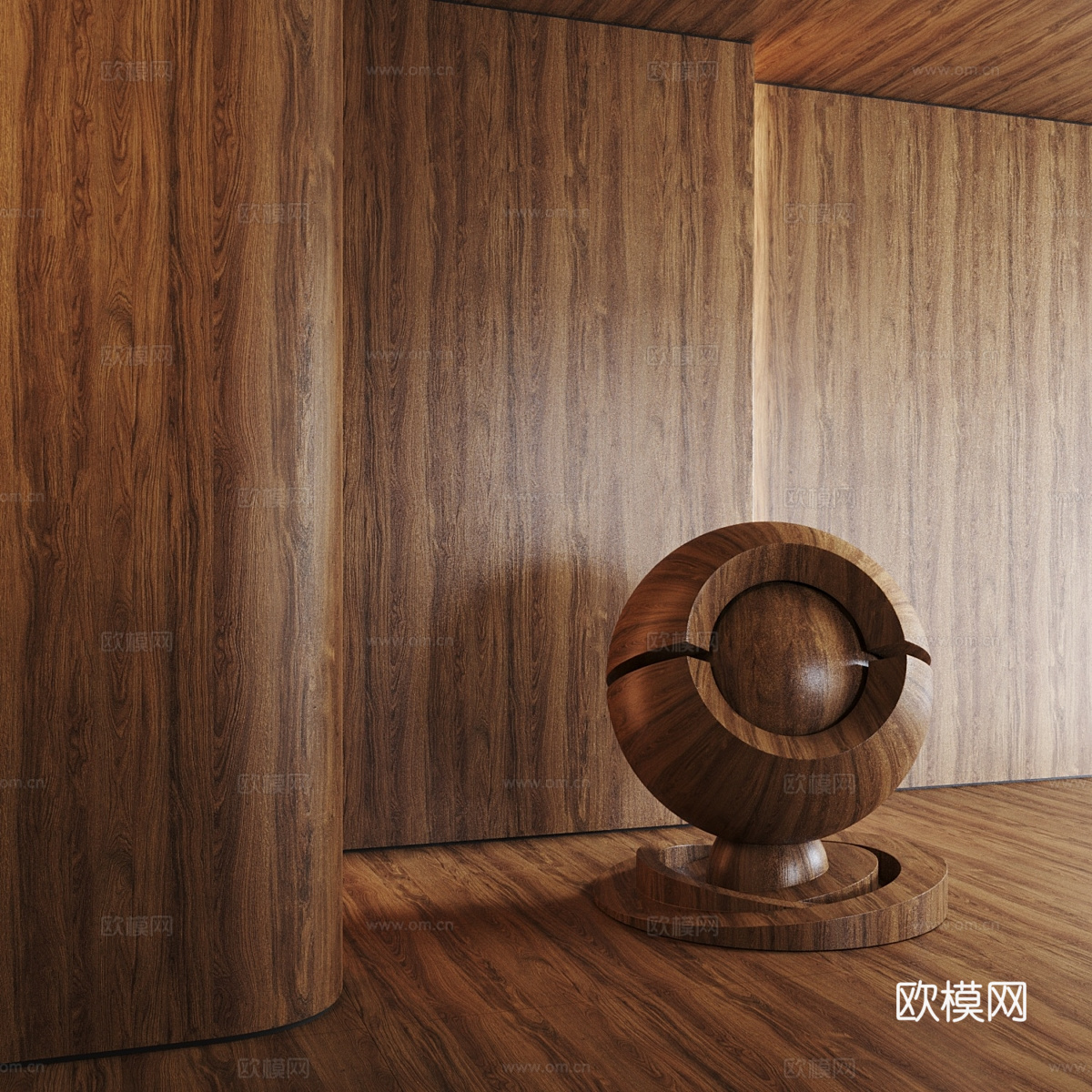 木纹 木饰面3d模型