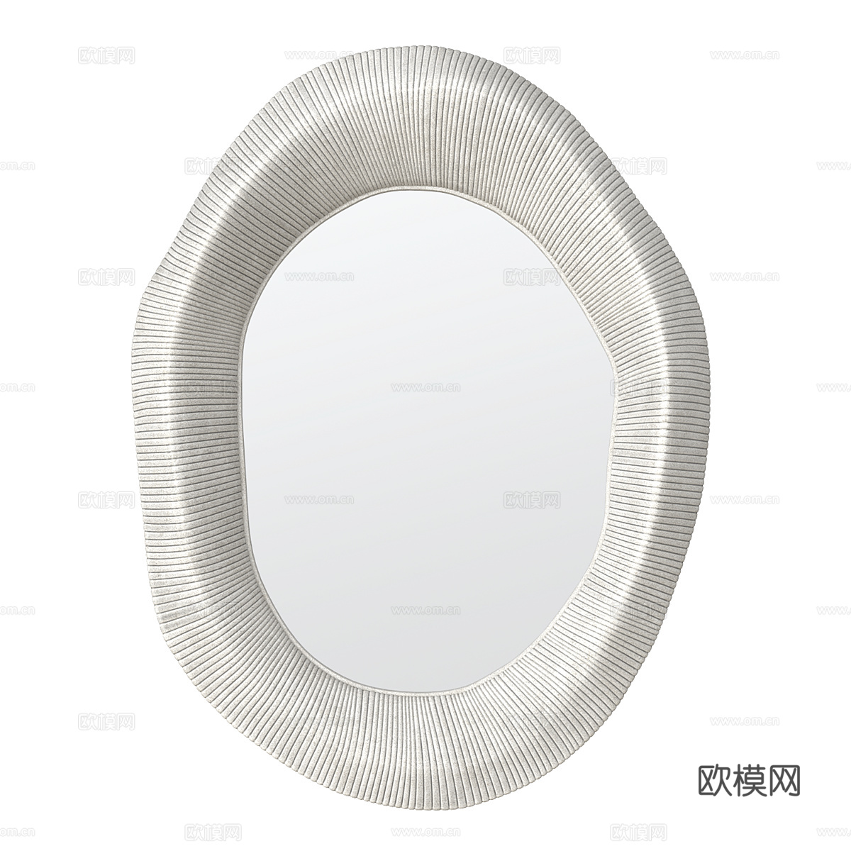 现代侘寂装饰镜子3d模型