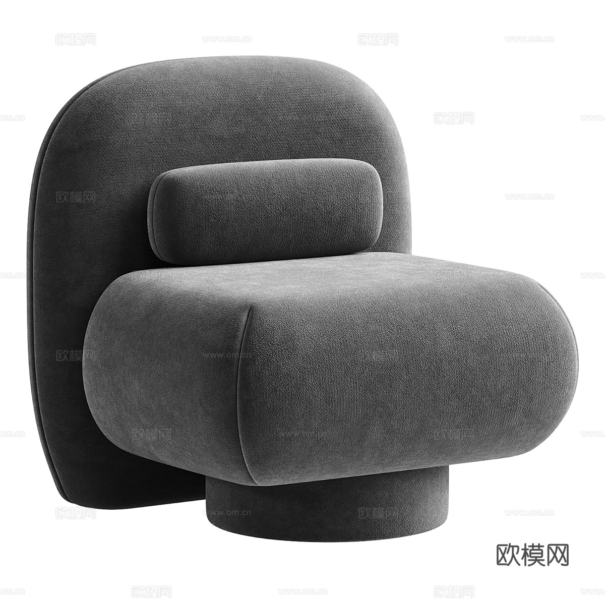 现代意式极简 Coto 休闲椅3d模型