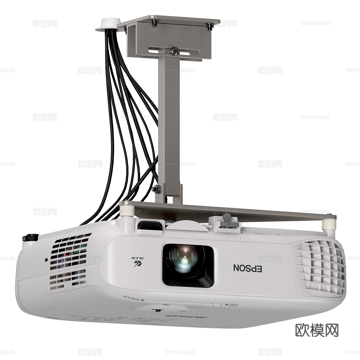 Epson 投影仪套装3d模型