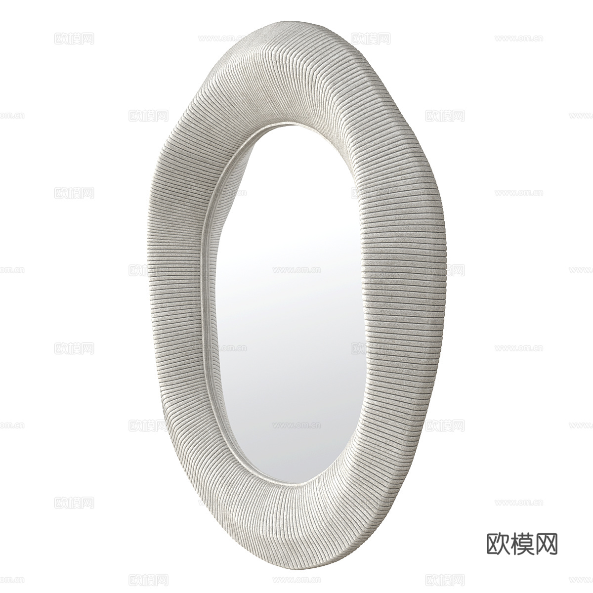 现代侘寂装饰镜子3d模型