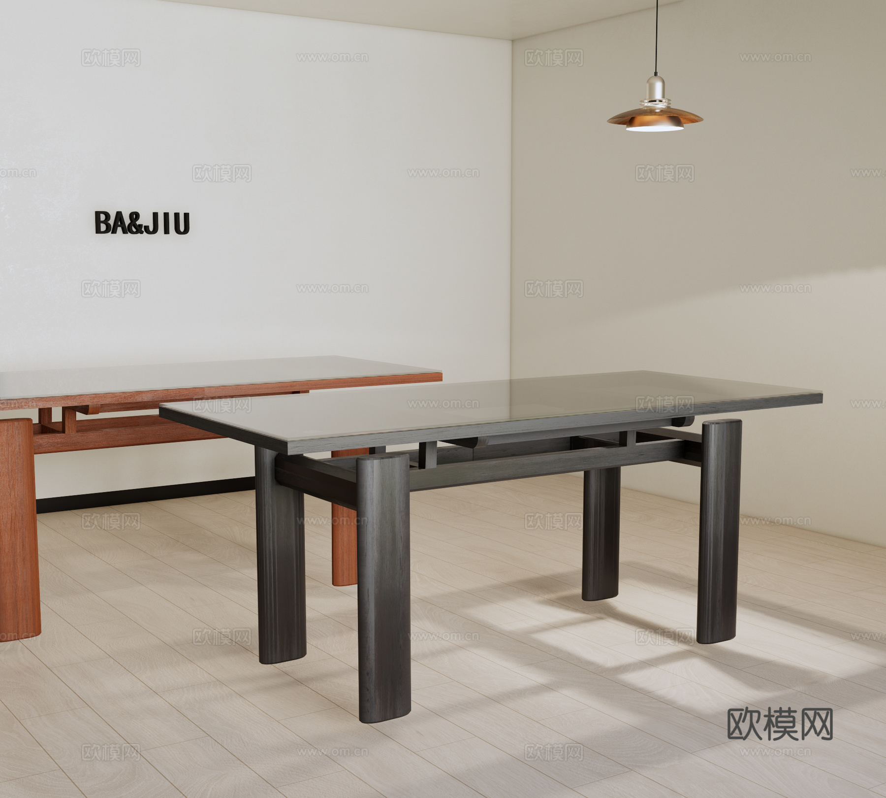 餐桌 书桌 现代su模型