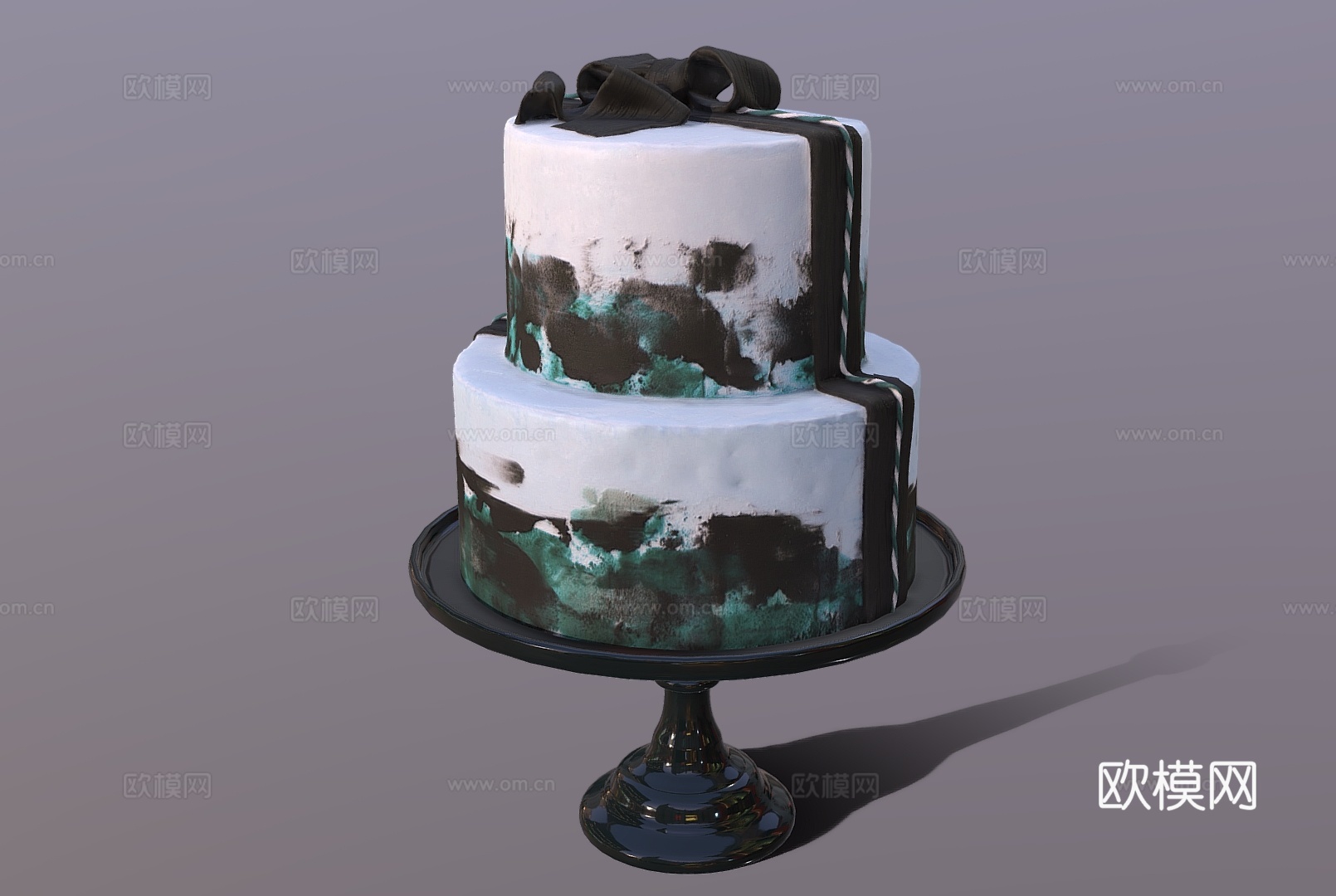 食物饮料 奶油蛋糕 巧克力蛋糕 双层蛋糕 生日蛋糕su模型