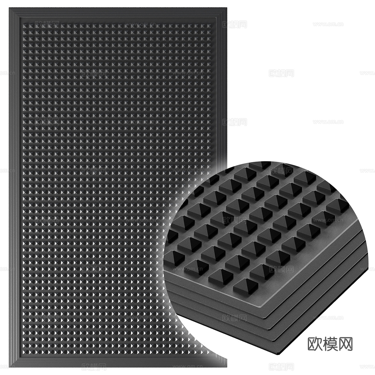 橡胶垫 地垫 防滑垫3d模型