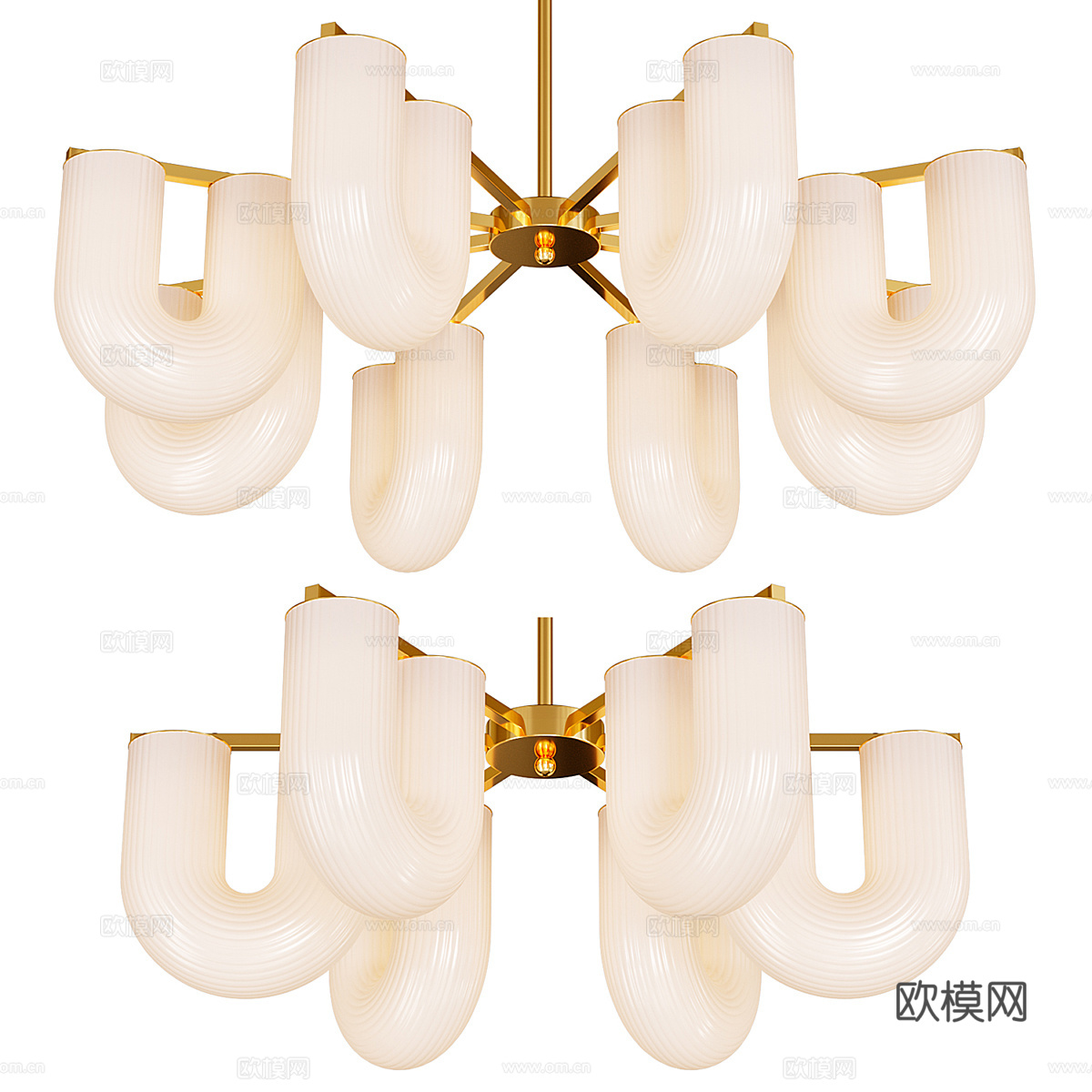 现代轻奢 GAUTE 挂灯3d模型