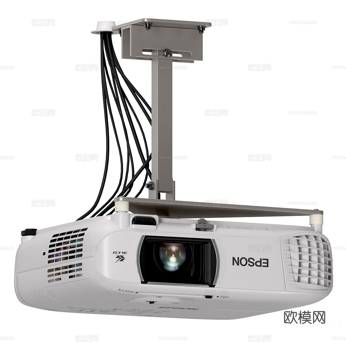 Epson 投影仪套装3d模型