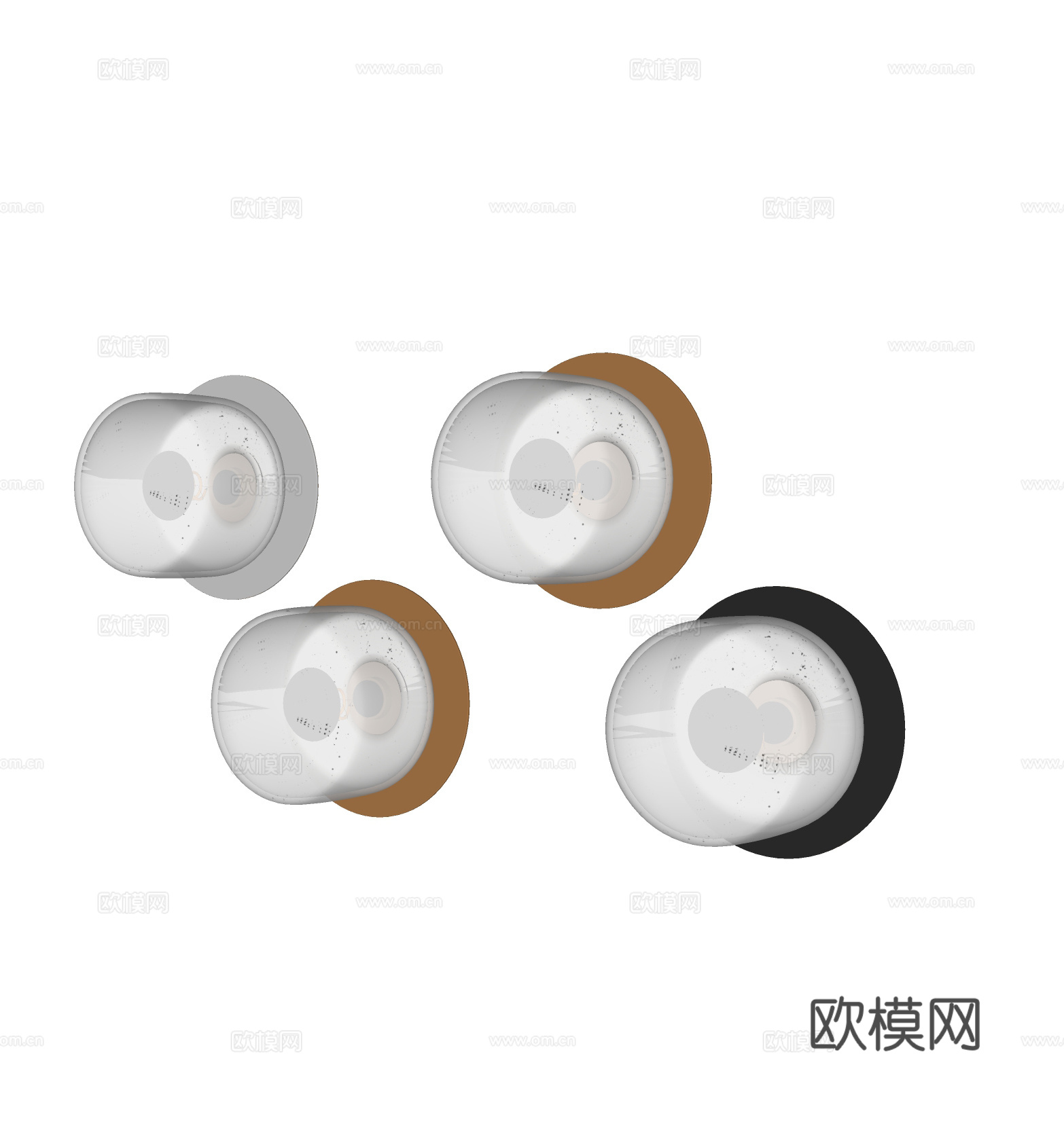 现代轻奢水晶壁灯su模型