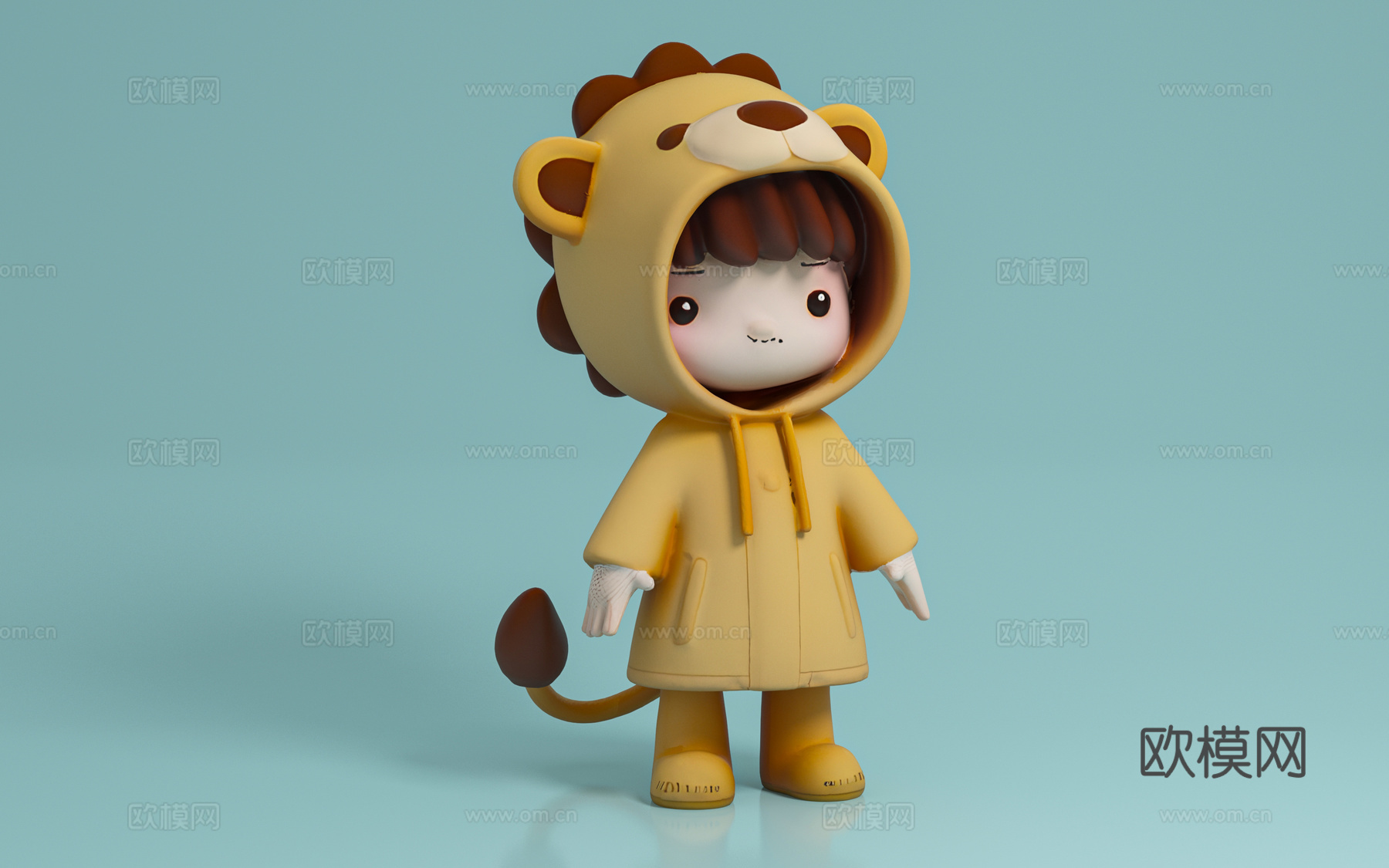 小孩 孩子 卡通人物 装扮 可爱 手办 玩具 摆件 雕塑 装3d模型