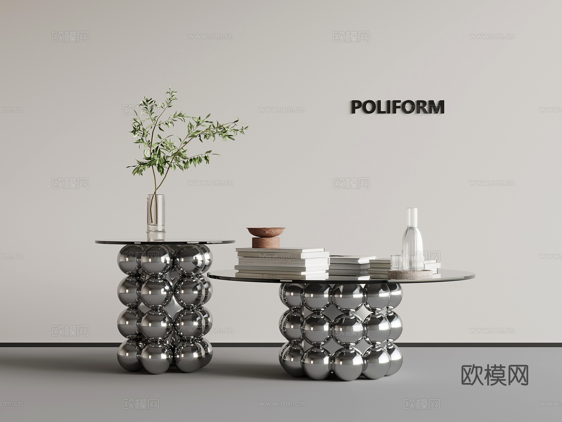 现代茶几 组合茶几 拼接茶几 子母几免费3d模型