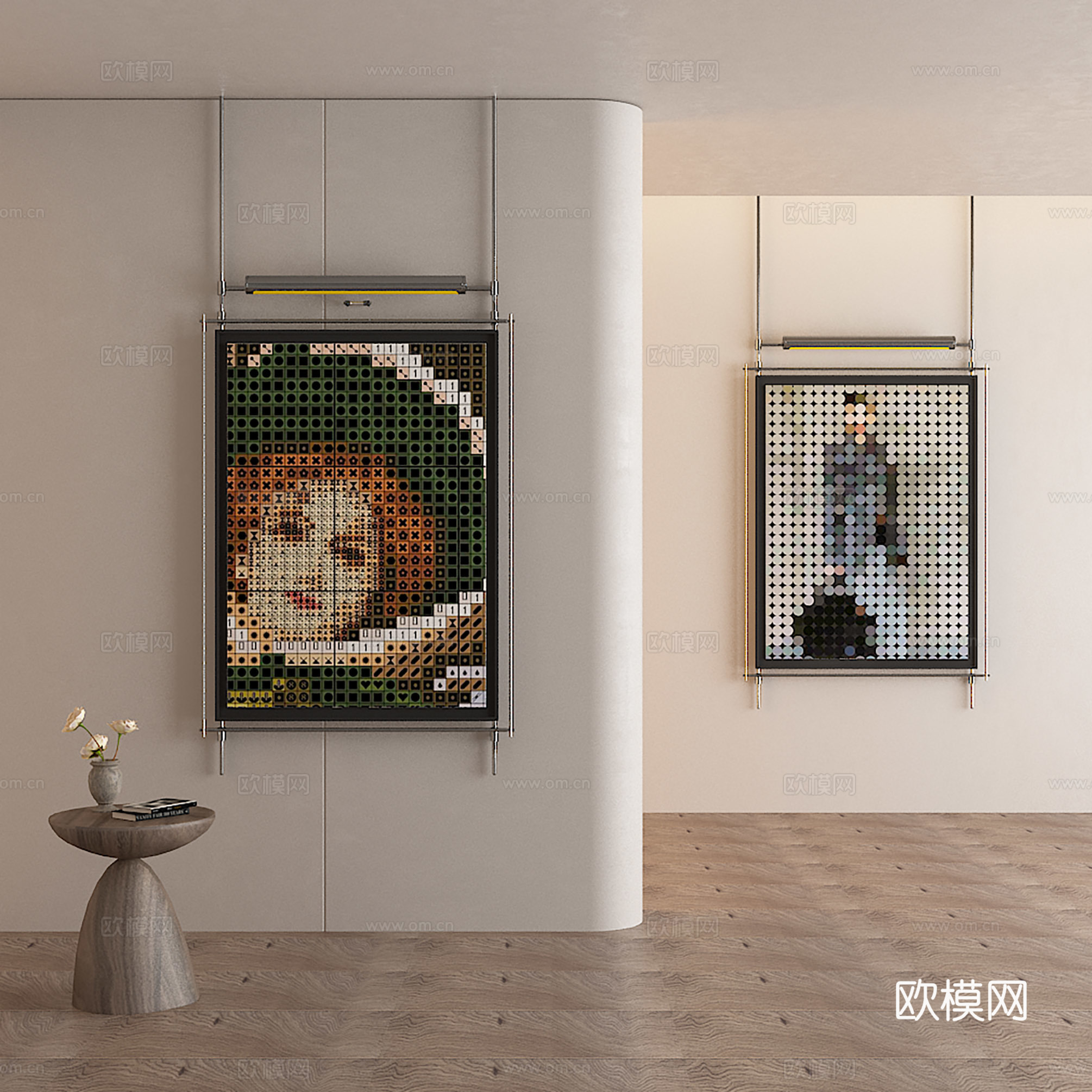 轻奢复古装饰画3d模型