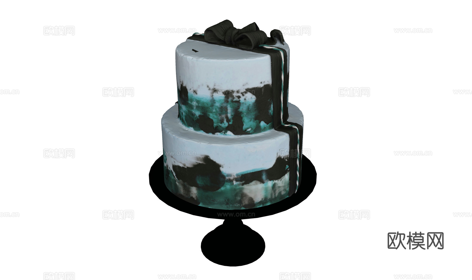 食物饮料 奶油蛋糕 巧克力蛋糕 双层蛋糕 生日蛋糕su模型