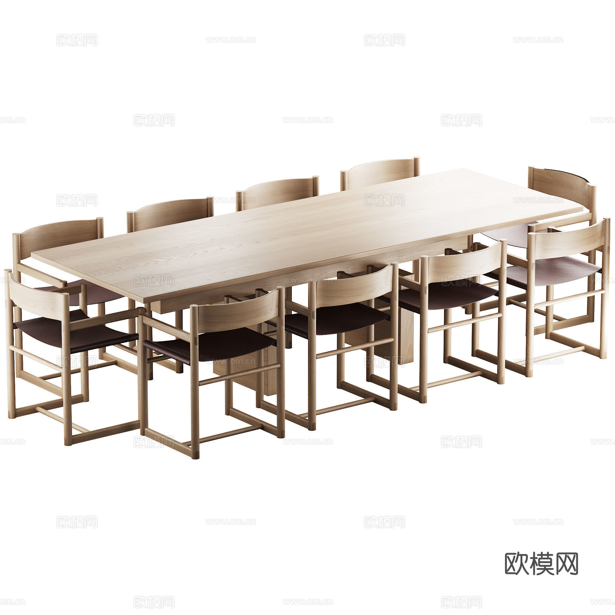 餐桌椅组合 餐桌 椅子3d模型