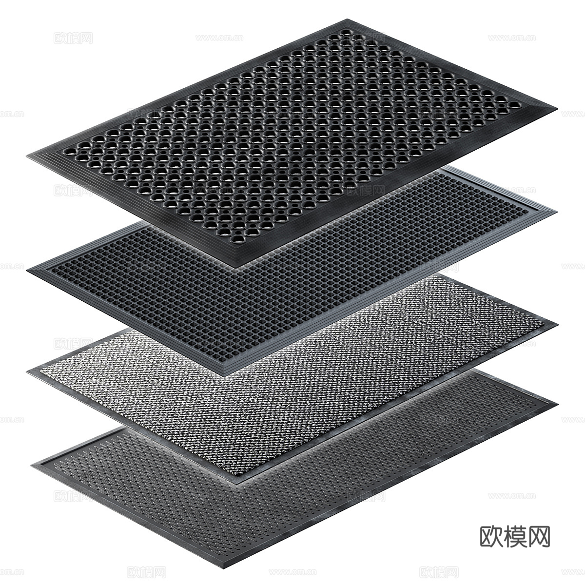 橡胶垫 地垫 防滑垫3d模型