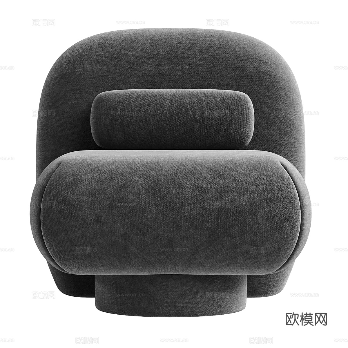 现代意式极简 Coto 休闲椅3d模型
