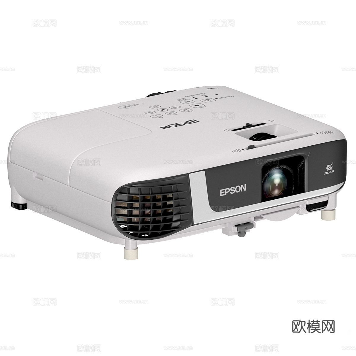 Epson 投影仪套装3d模型