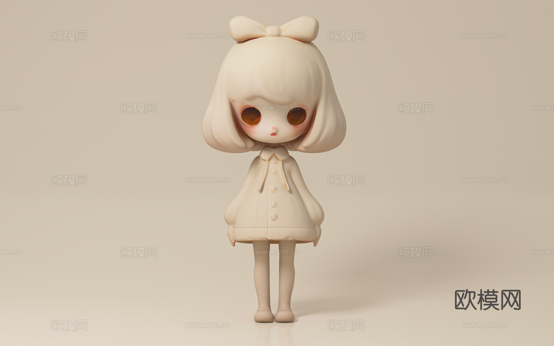 女孩 少女 女生 卡通人物 人物手办 装饰 雕塑 美陈 道具3d模型