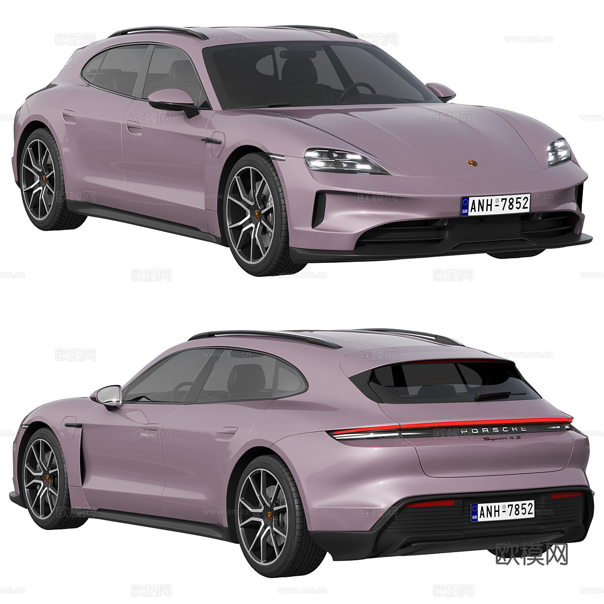 保时捷 Taycan 4S Sport Turismo3d模型