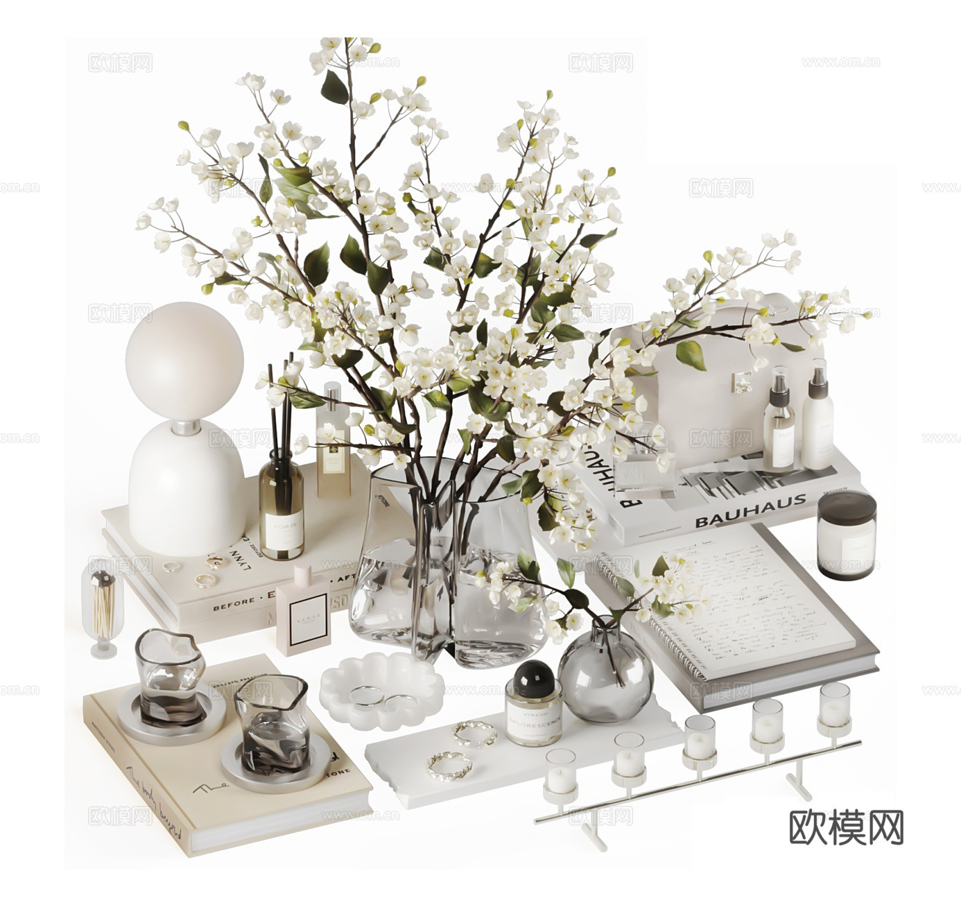 装饰摆件 饰品摆件 餐桌摆件 绿植摆件 边柜摆件 茶几摆件3d模型