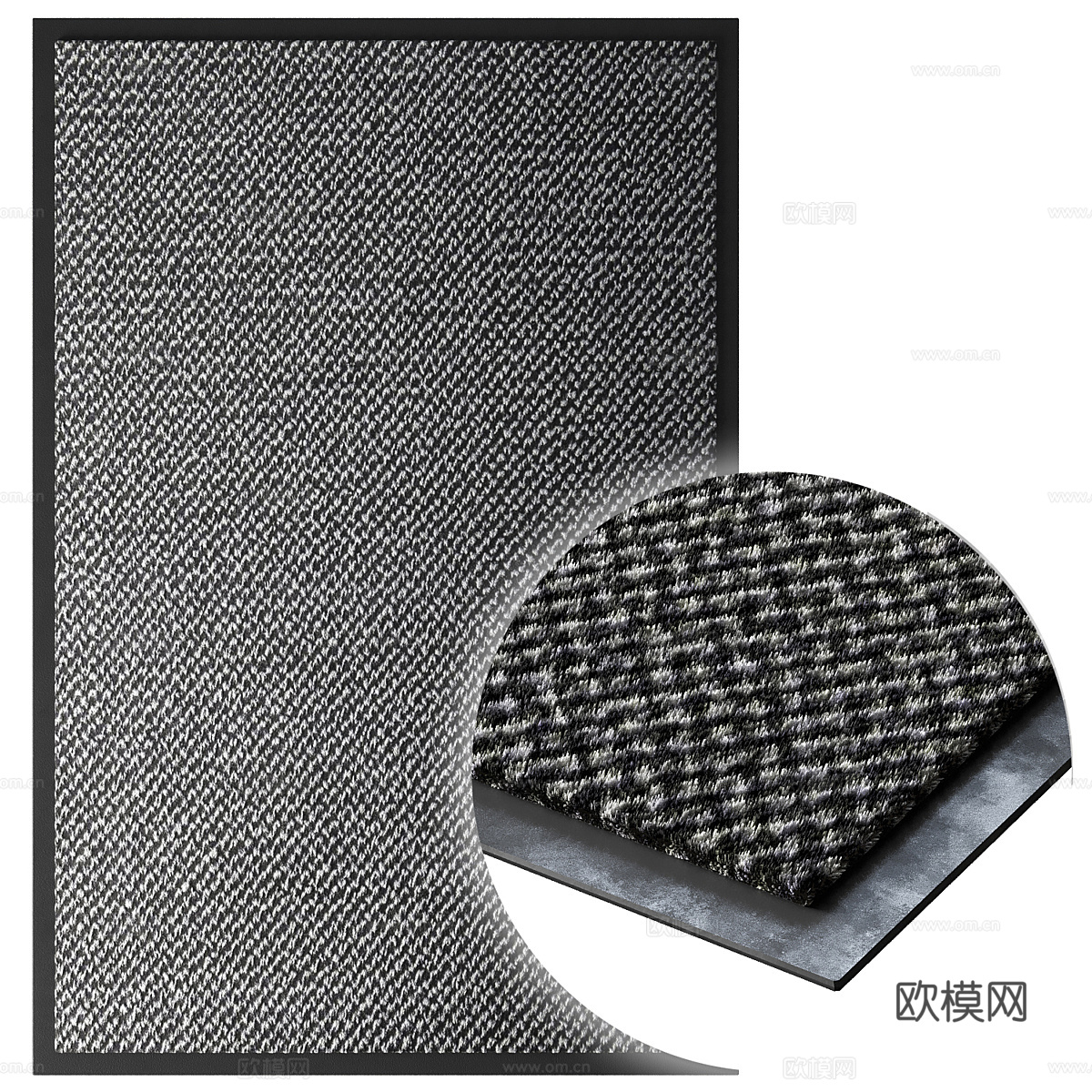 橡胶垫 地垫 防滑垫3d模型