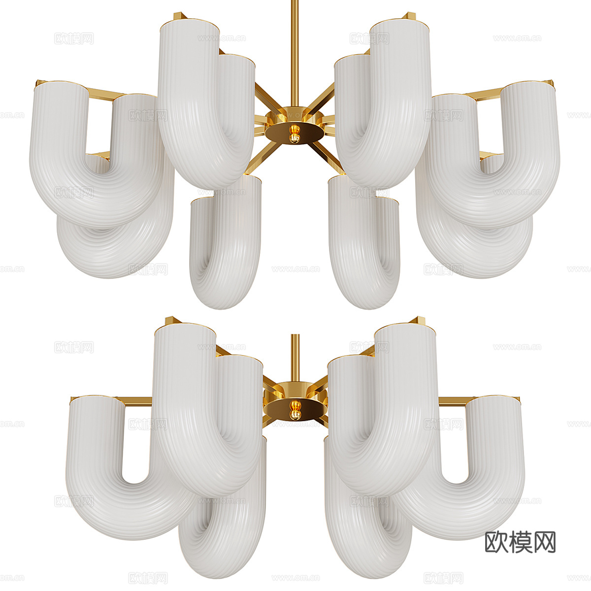 现代轻奢 GAUTE 挂灯3d模型