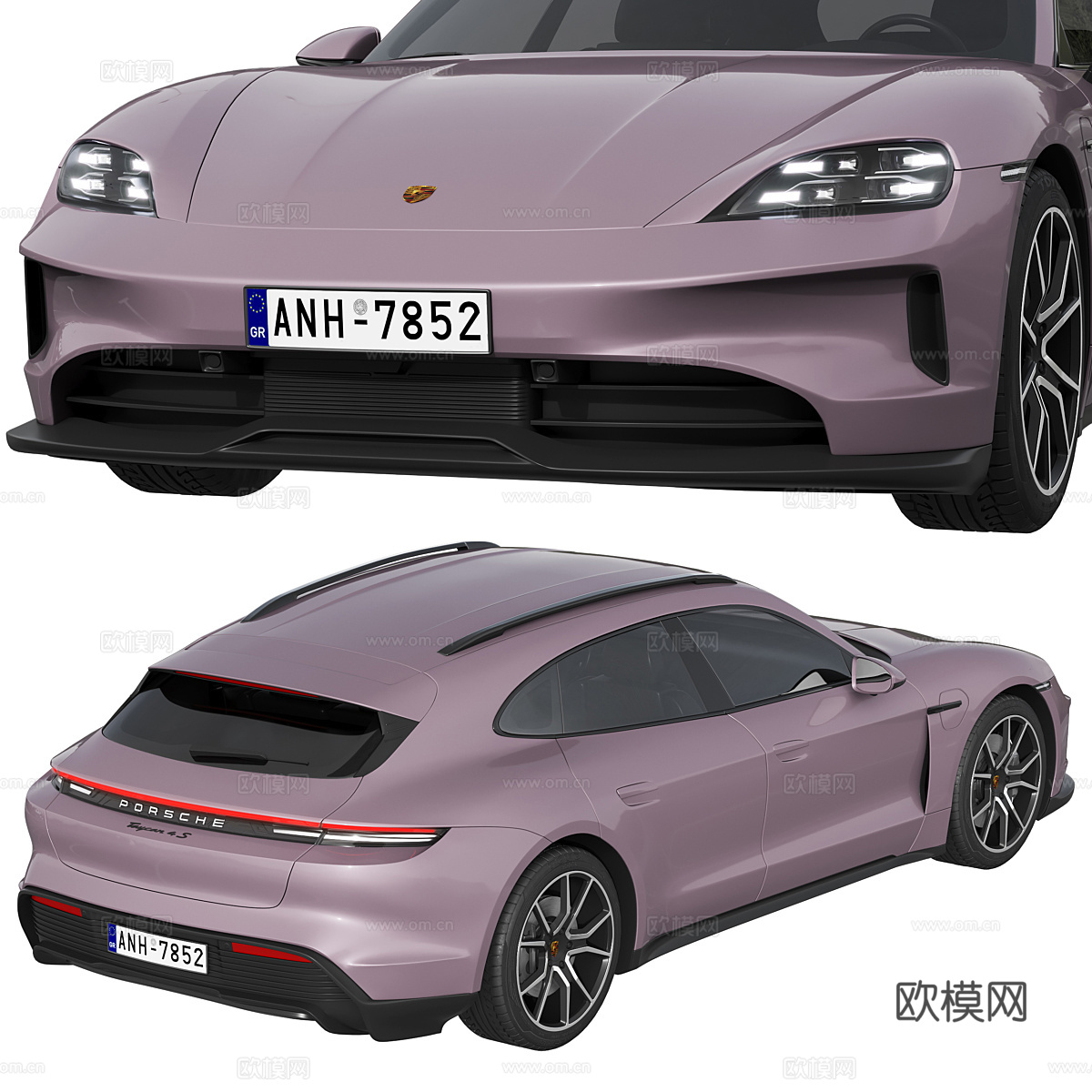 保时捷 Taycan 4S Sport Turismo3d模型