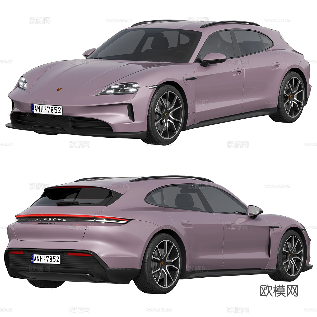 保时捷 Taycan 4S Sport Turismo3d模型