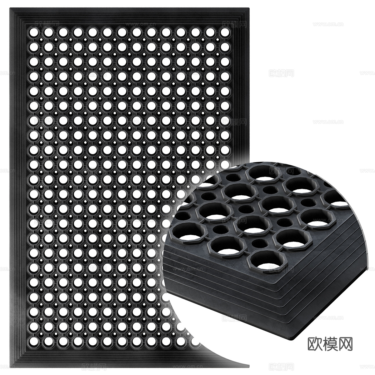 橡胶垫 地垫 防滑垫3d模型