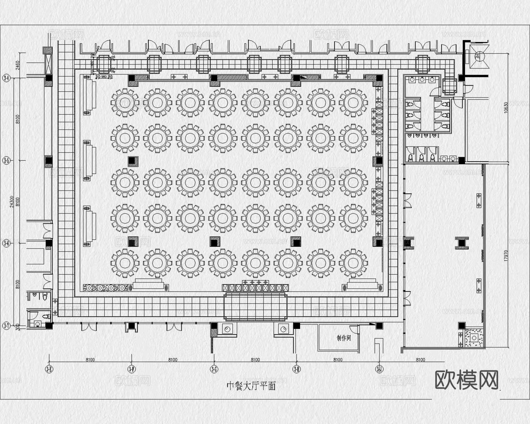 宴会厅 酒店宴会厅 宴席 酒楼 餐厅 婚礼宴会厅 酒楼宴会厅cad施工图
