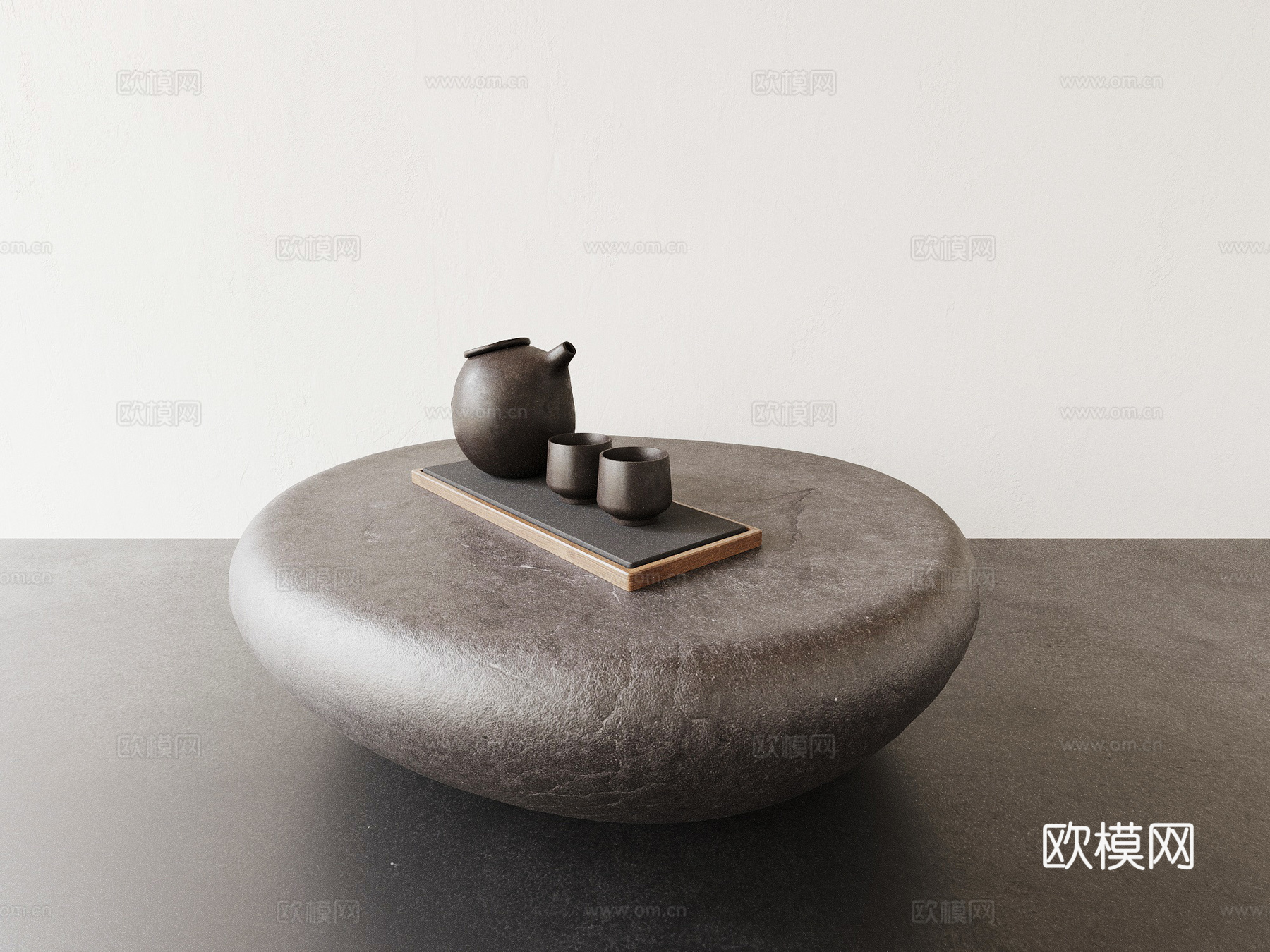 茶几 圆茶几 桌几3d模型
