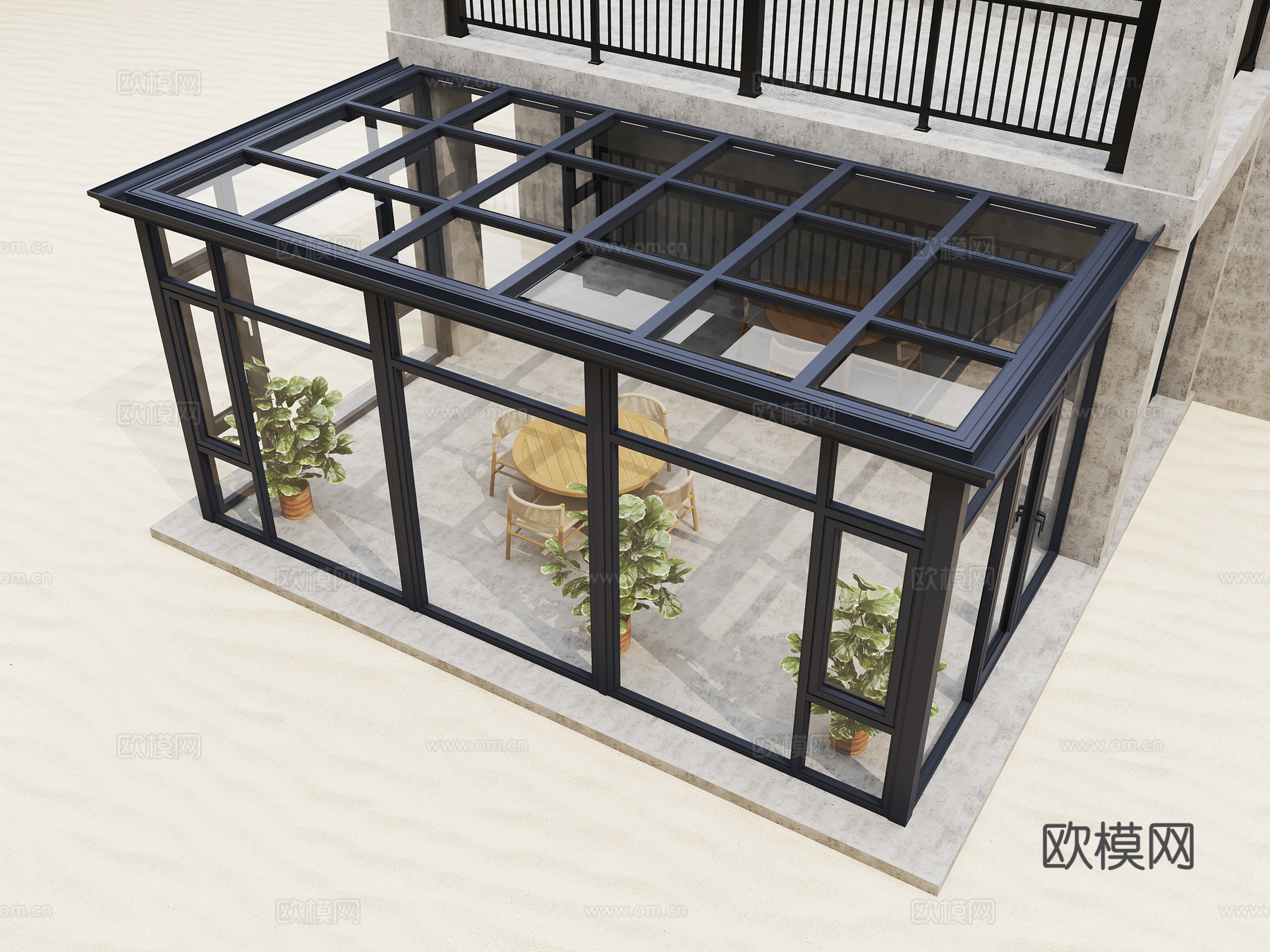 阳光房3d模型