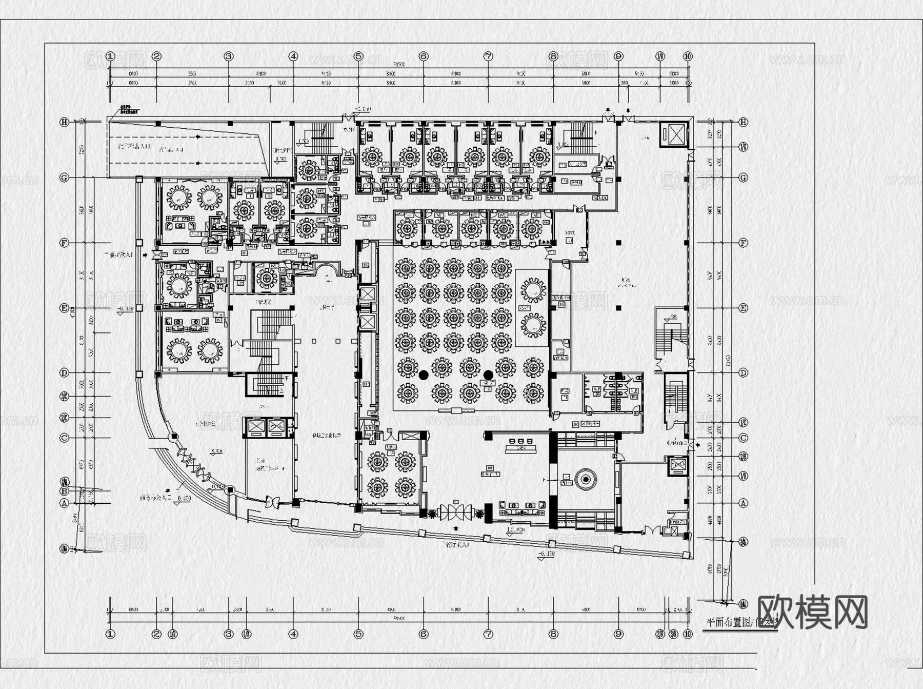 宴会厅 酒店宴会厅 宴席 酒楼 餐厅 婚礼宴会厅 酒楼宴会厅cad施工图