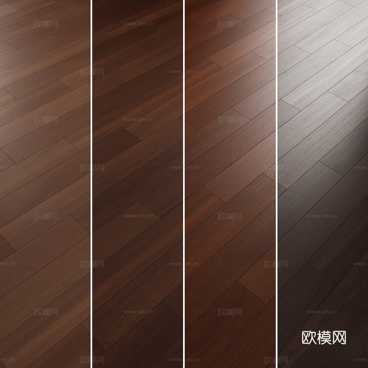 新中式木地板材质3d模型