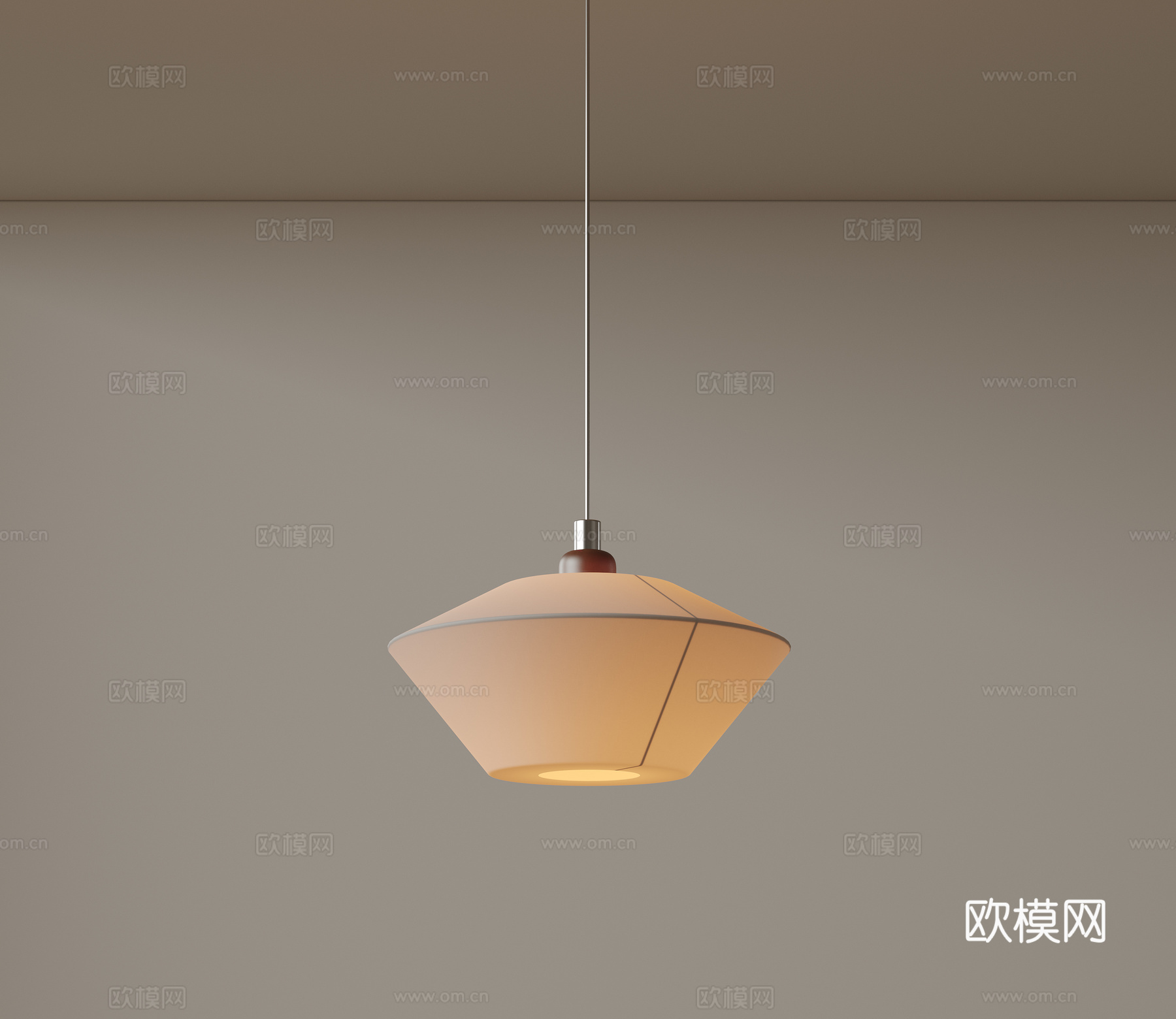 现代中古风吊灯 极简奶油风吊灯 北欧简约吊灯 餐厅吊灯 卧室su模型